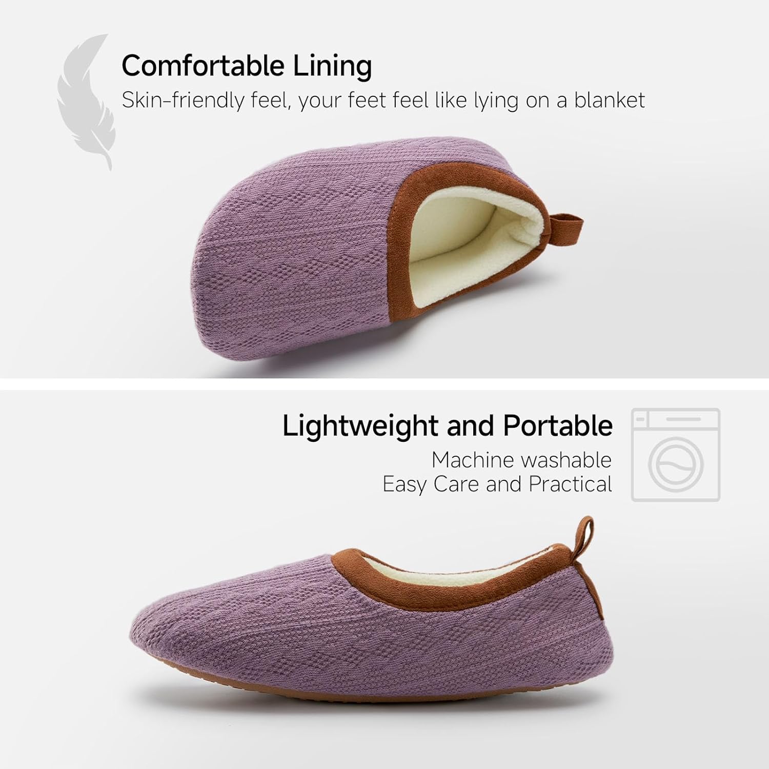 Chantomoo Womens Slippers Soft Sole Indoor Memory Foam Loafer Slippers - Image 5