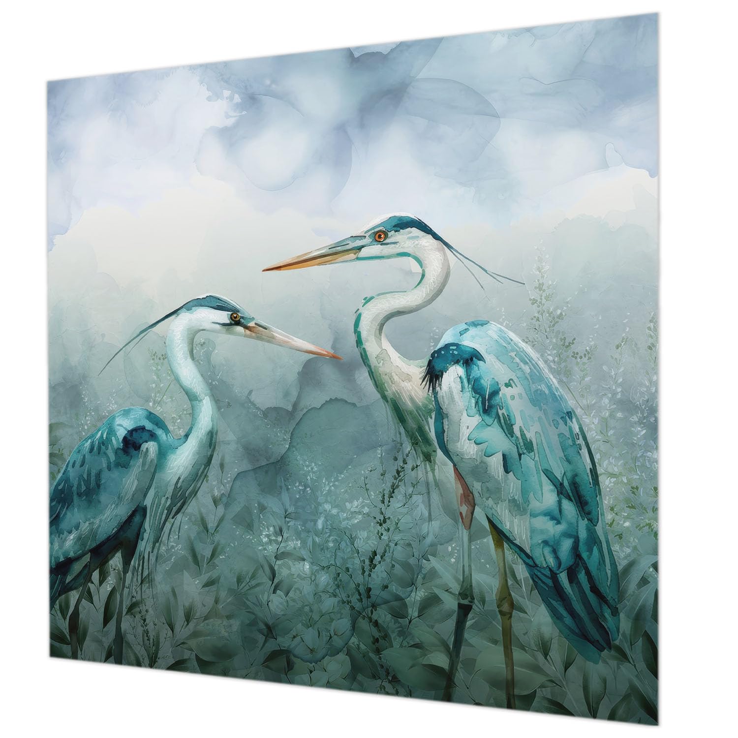 Papier peint intissé nature oiseaux 250x250 cm pour salon et chambre