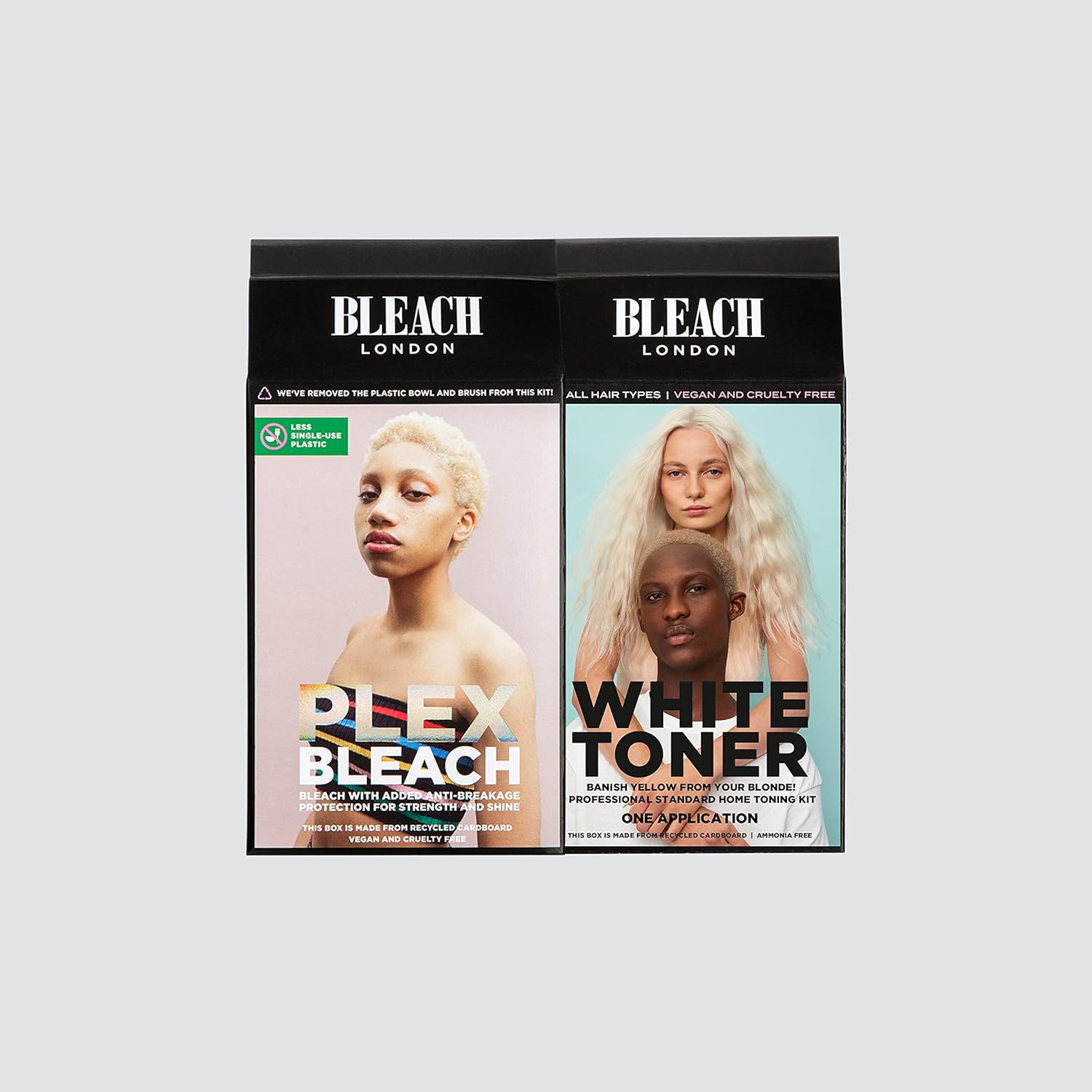 Bleach London Cool Blonde Base Set Plex Bleach Kit and White Toner