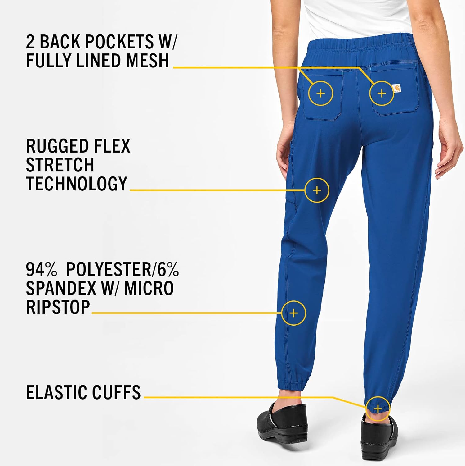 Carhartt Scrubs C52610 Women's Force® Modern Fit Jogger Pant - Image 4