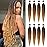 Beyond Beauty Braiding Hair pre stretched, Braids Synthetic Fiber Ombre Yaki Texture, Natural Easy Twist Braids Crochet Hair Hot Water Setting hair extensions