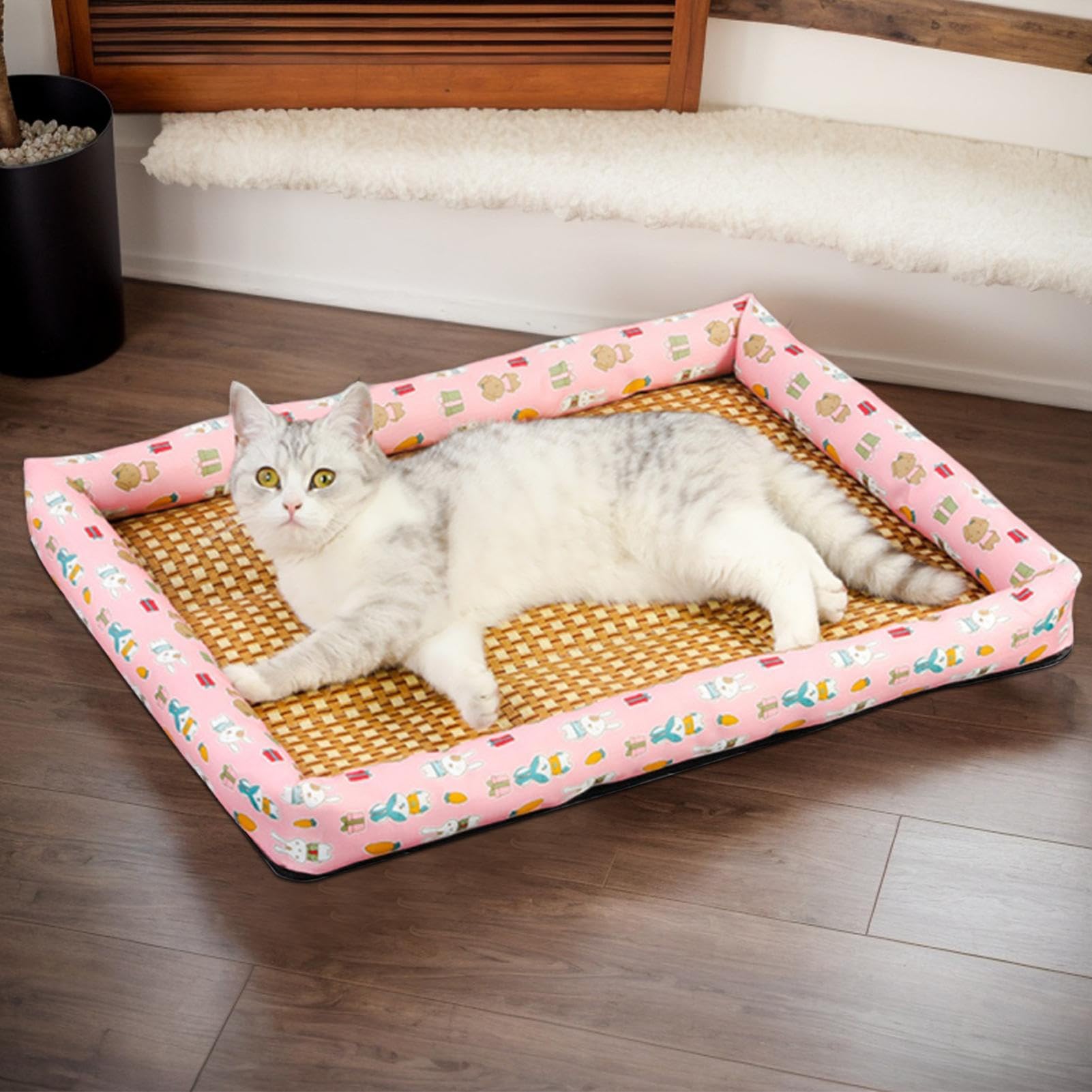Cuscino Rinfrescante per Gatti Traspirante Con Effetto Gelido Per Cuccia | Materassino Portatile Per Trasportino Auto Casa E Esterno Per Cani Gatti E Altri Animali