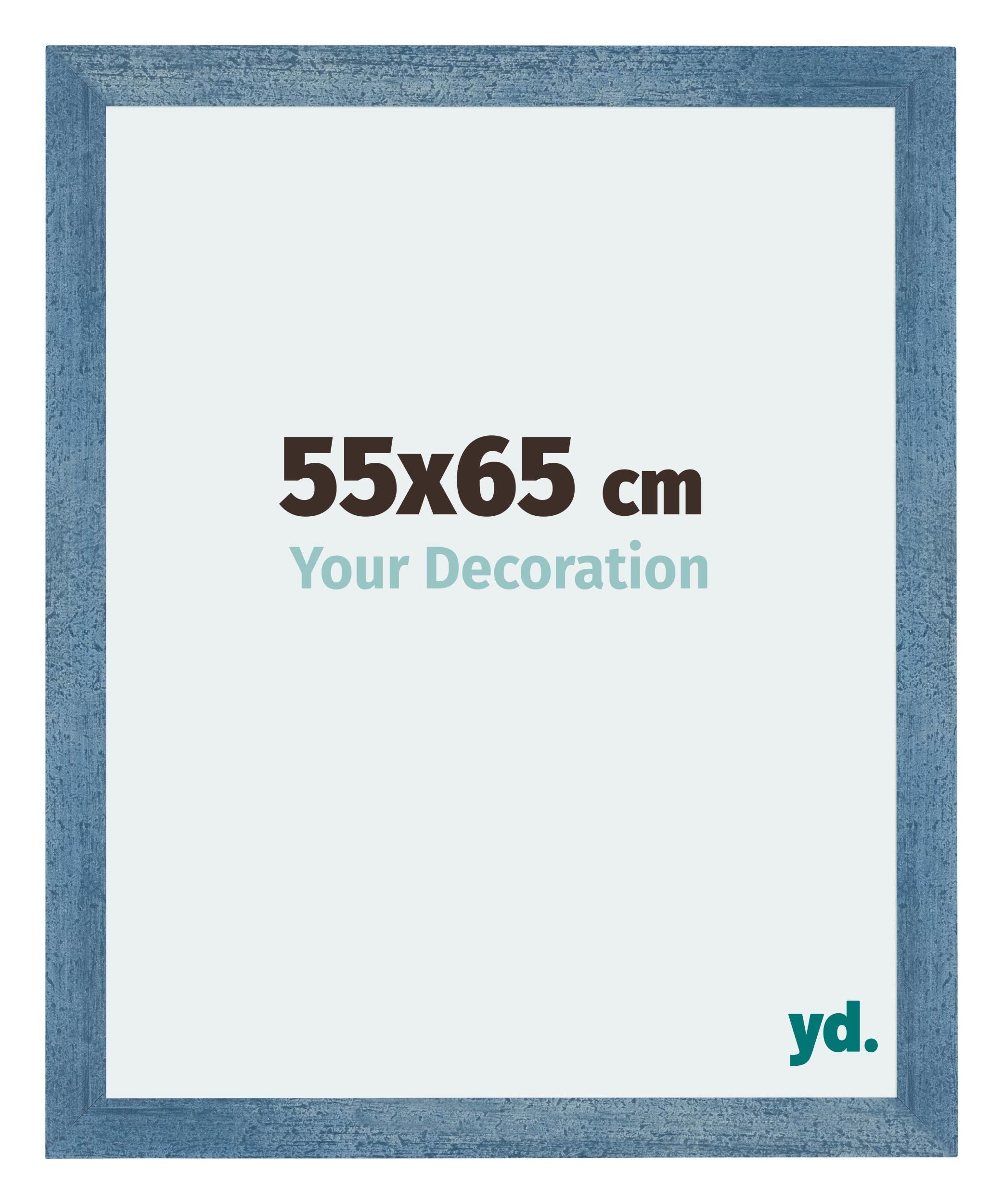 Your Decoration - Picture Frame 55x65 cm - Clear Blue Swept - Decorative Wall Frame in MDF with Antireflection - Frame 55x65 - Mura — image 1