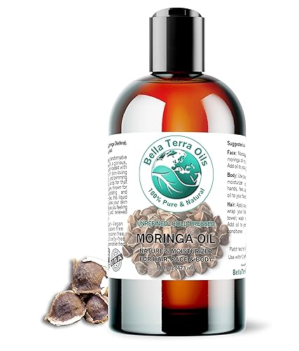 Miniatura 9 de Bella Terra Oils Aceite de moringa prémium para cabello brillante y piel suave, 1 galón, nutritivo, hidratante, no grasoso, de absorción rápida