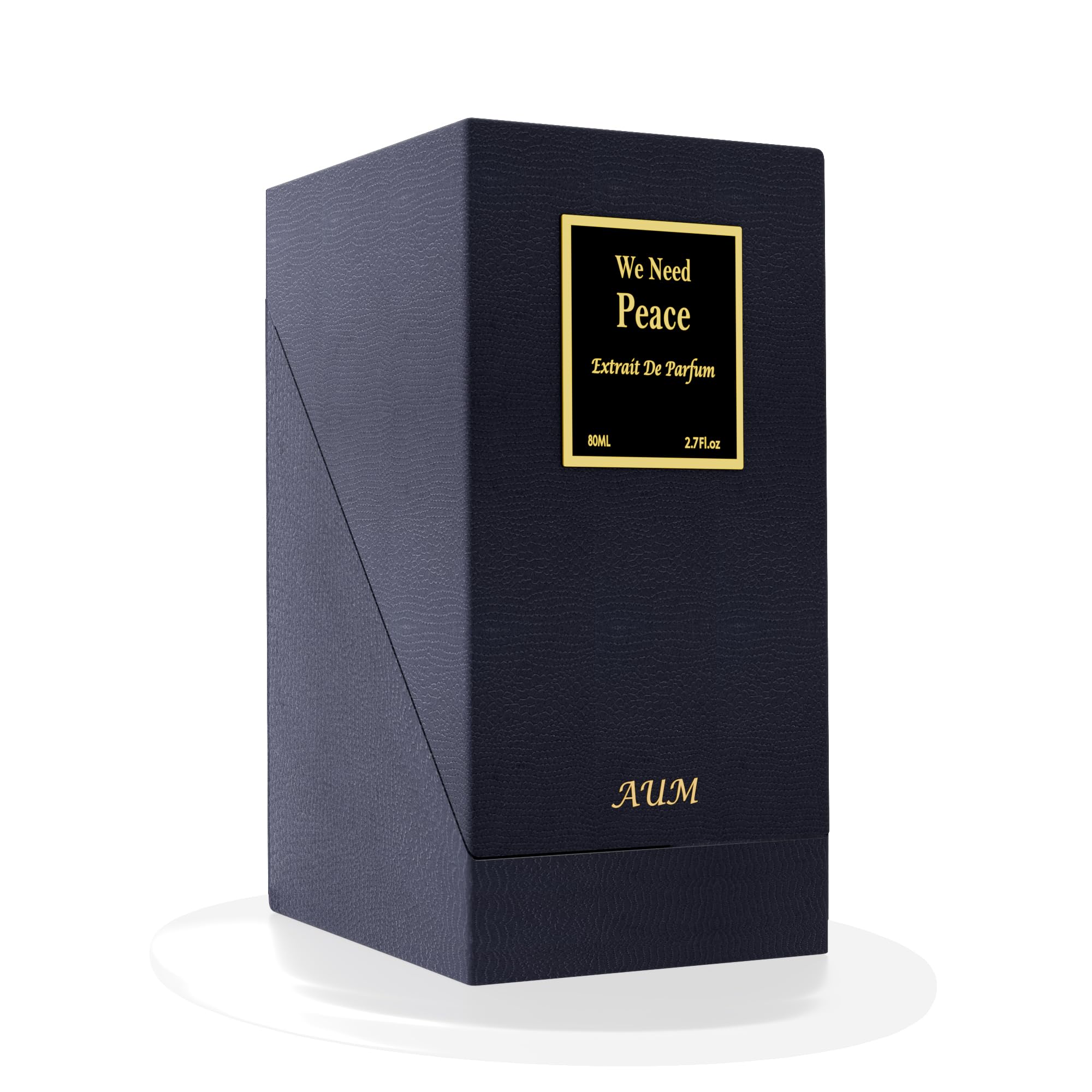 AUM We Need Peace Extrait de Parfum Unisex 80ml – Profumo di Nicchia Caldo e Speziato con Note di Tabacco, Rum, Caramello, Vaniglia, Ambra, Cuoio e Legno di Cedro