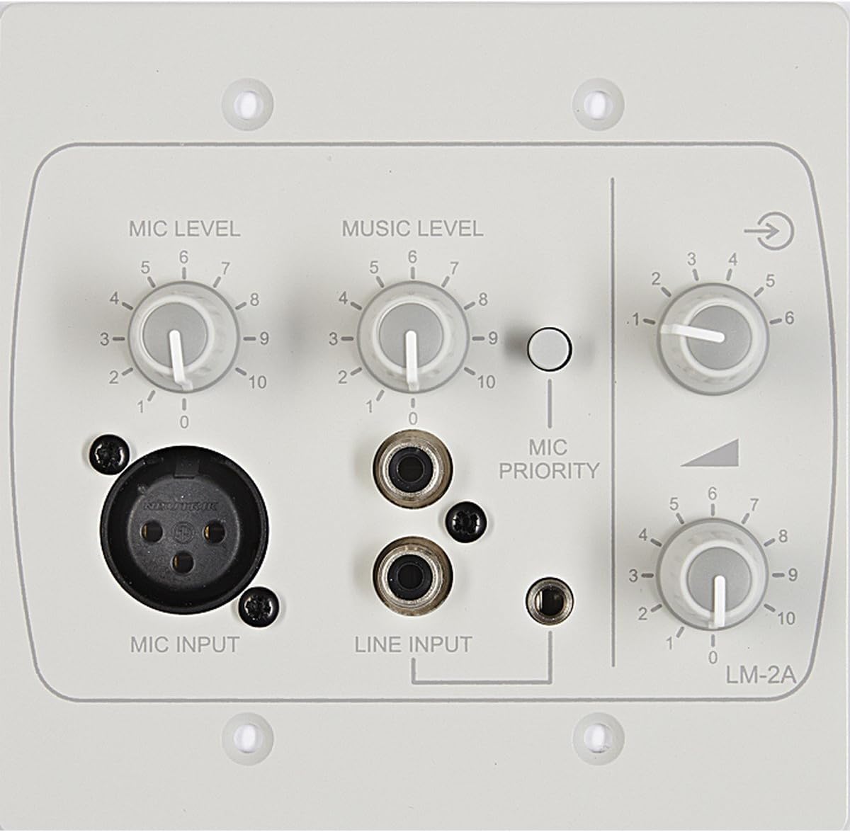 Cloud Electronics LM-2AW | Line Microphone Remote Mixer Module White