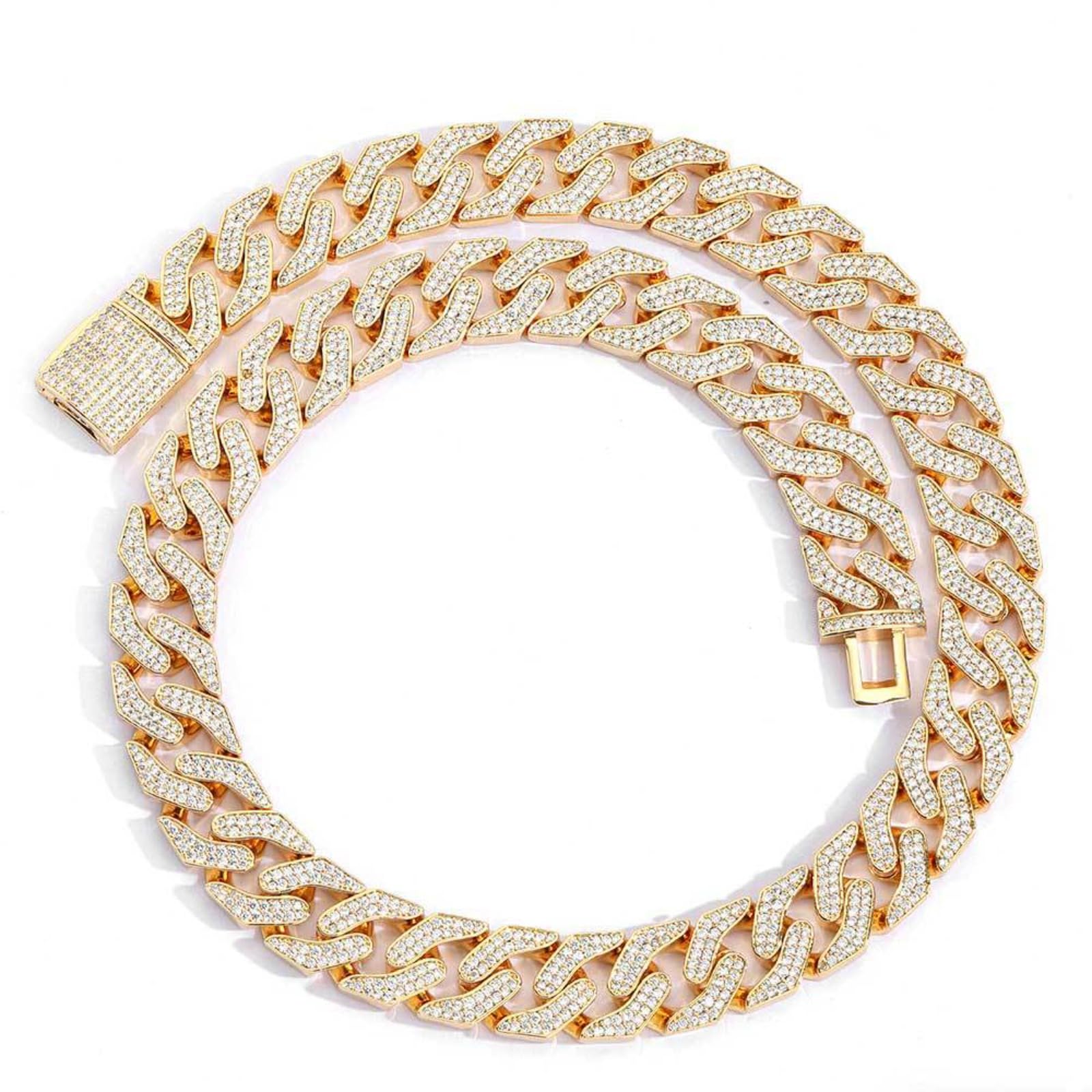 Chaîne cubaine Miami pour homme de 16 mm de large