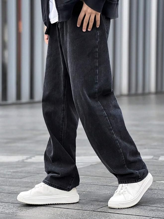 2*4様 KAJA MEDIUM BAGGY BLACK DENIM PANTS KAJA MEDIUM BAGGY BLACK