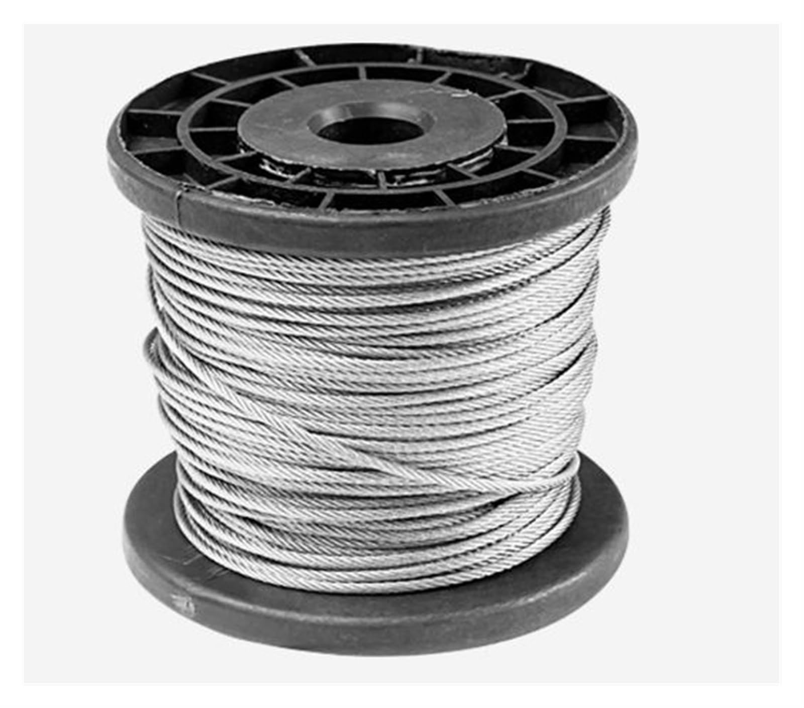 Fune Metallica 1,5-5mm 1kg, 10-110m, 7x7 o 7x19 304 cavo in acciaio inox corda per pesca più morbida cavo cavo stendibiancheria sollevamento fili di acciaio Cavo Acciaio (Size : 2MM 7X19)