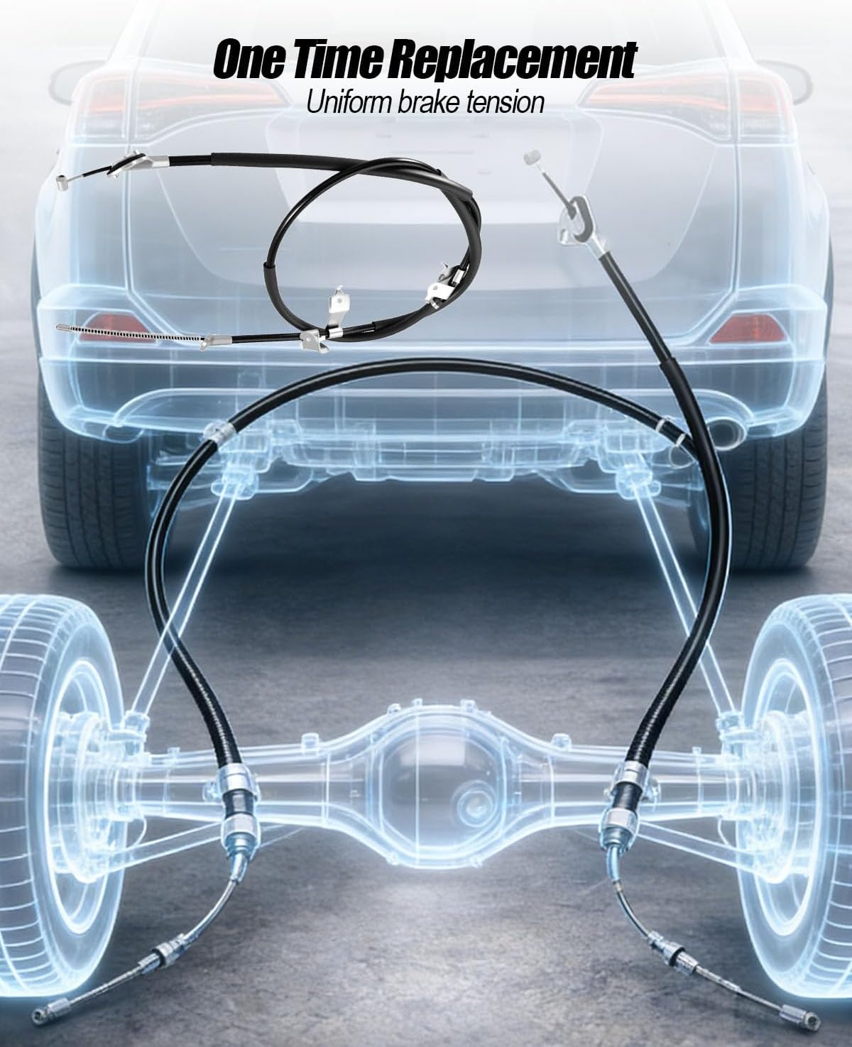 Parking Brake Cable Rear Left and Right Compatible with Toyota RAV4 2011 2012 2013 2014 2015 2016 2017 2018 Replace 464300R012 46430-0R013