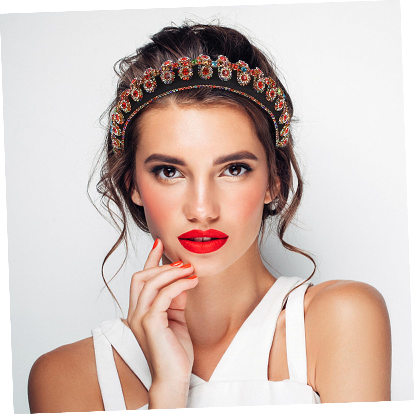 FOMIYES 3 Elegantes Diademas con de Imitación para Mujer Accesorio para La Cabeza para Bodas Fiestas Decoración de Cortes de Pelo para Niña Tocado de Moda.