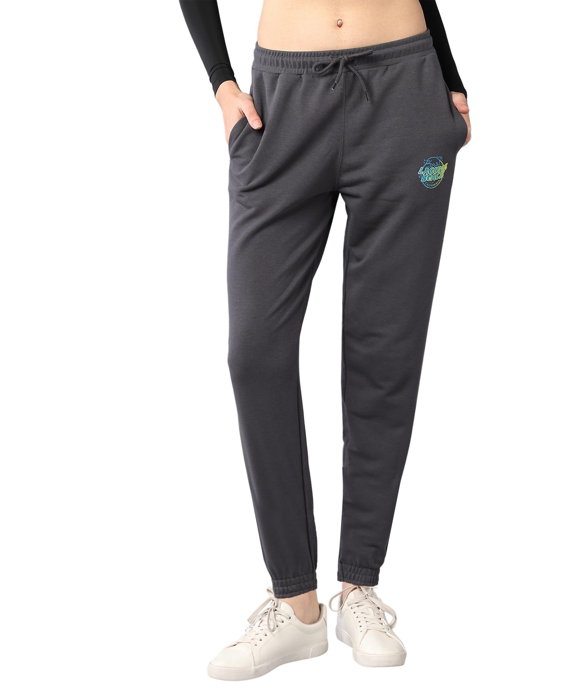 alan jones clothing Women's Comfort Fit Mid Rise Solid Ankle Length Cotton Track Pant-picture-35
