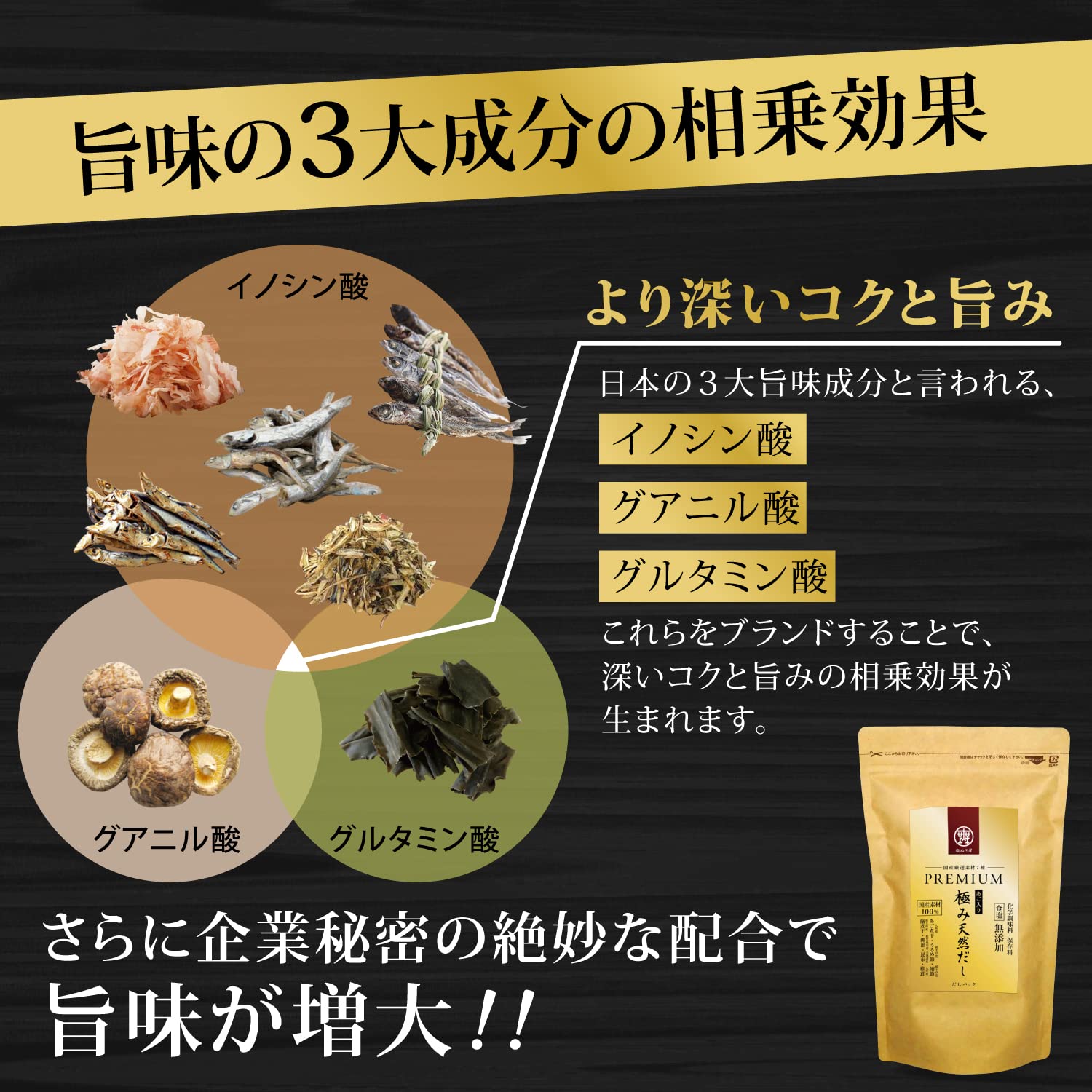 Amazon.co.jp: 食塩不使用 国産 プレミアム極み天然だし 保存料・化学