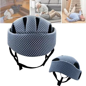 Special Needs Helmet/Soft Helmet for Adults-Extra-Thick | Soft | Breathable | Adjustable Head Circumference55cm-75cm,Daily Head Protective Cap Designed Specifically for The Elderly