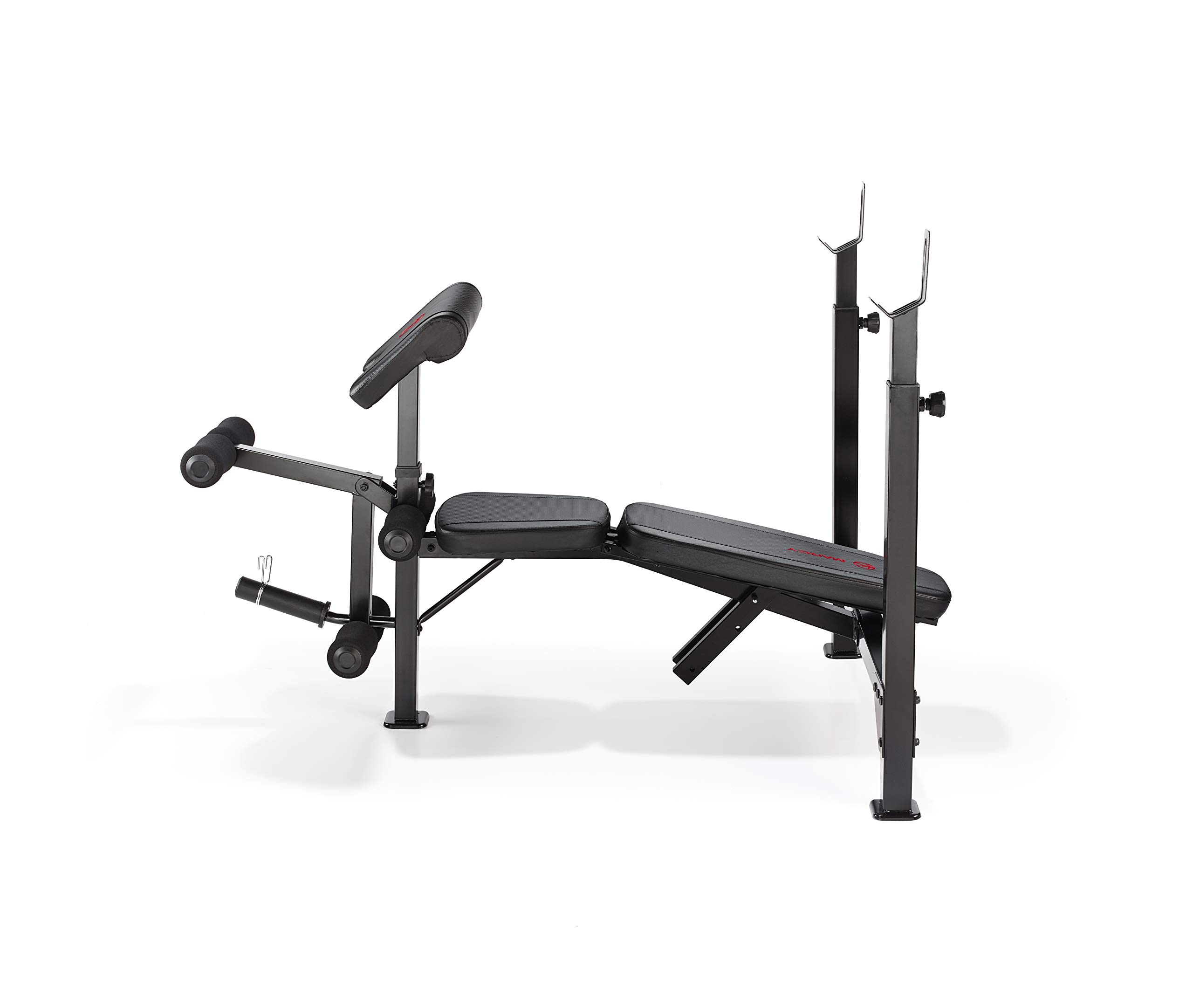 Marcy Eclipse BE5000 Olympic Weight Bench with Rack, Arm Curl Pad and
