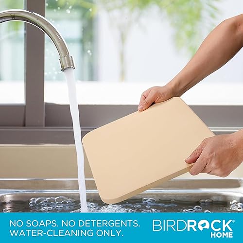 Miniatura 6 de BIRDROCK HOME Piedra para pizza para horno y parrilla, piedra rectangular de cordierita de 15 x 12 pulgadas para cocinar, pan, pastel, barbacoa,