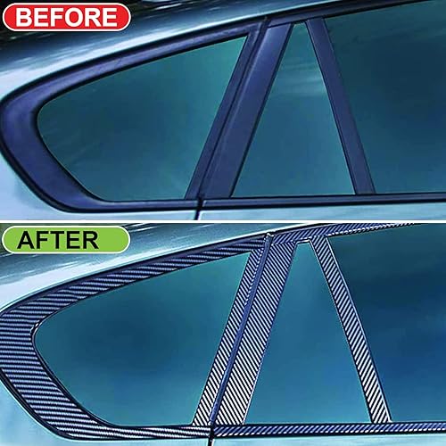 Miniatura 4 de Spurtar Envoltura de vinilo negro de fibra de carbono para automóviles, 3 pulgadas x 20 pies, cinta universal de fibra de carbono para eliminar