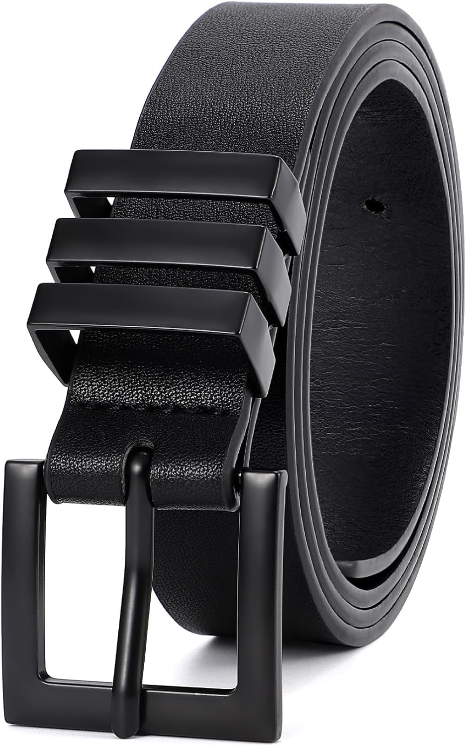 XZQTIVE Plus Size Women's Leather Belts for Jeans Pants Dress Fashion Ladies Waist Belt with Square Gold Buckle - Image 3