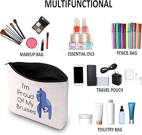 Miniatura 6 de G2TUP Bolsa de cosméticos Pole Dance - Estuche de maquillaje multifunción - I'm Proud Of My Moretones - Uso de viajes y maquillaje, Orgulloso De Mis