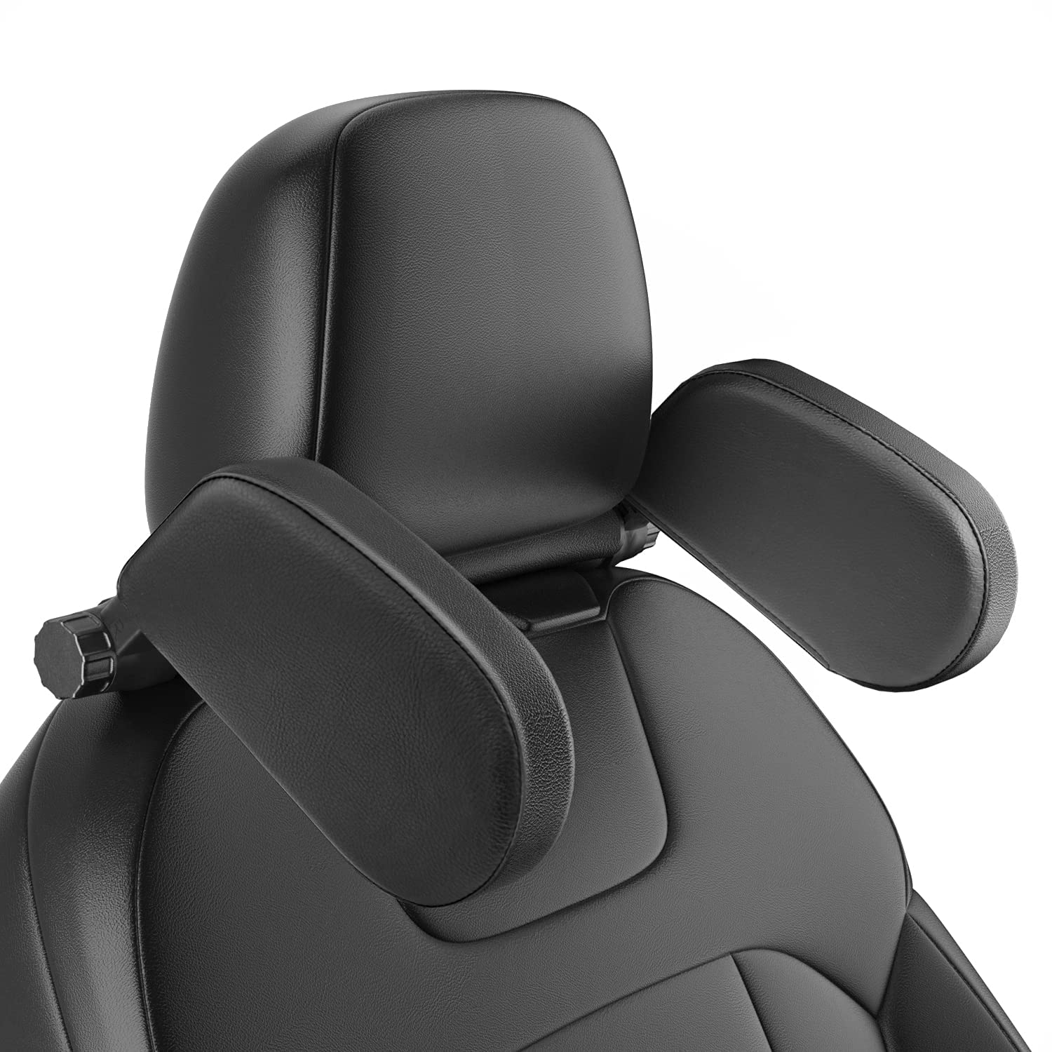 SVK DREAM Car Headrest Pillow, Roadpal Adjustable Sleeping Headrest for Car Seat, Head Neck Support Rest Pillows for Kids Adults Travel-Black-image-4