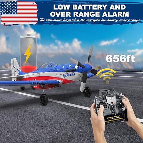 Miniatura 10 de Remote Control Aircraft Plane RC Plane with 3 Modes That Easy to Control One-Key U-Turn Easy Control for Adults Kids LEAMBE