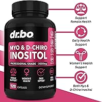 Vista 2 de Myo-Inositol & D-Chiro Inositol Supplement Capsules - 40:1 Ratio Inositol Supplement for Women 2050mg with Vitamin B8 Pills - Natural Supplements
