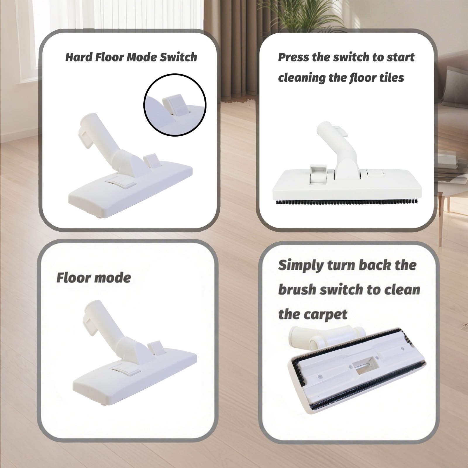 Brosse de rechange pour aspirateur Eureka Blanc