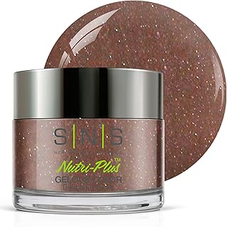 SNS Nail Dip Powder, Gelous Color Dipping Powder - George N Weezie (Brown) - Long-Lasting Dip Nail Color Lasts 14 Days - Low-Odor & No UV Lamp Required - 1oz