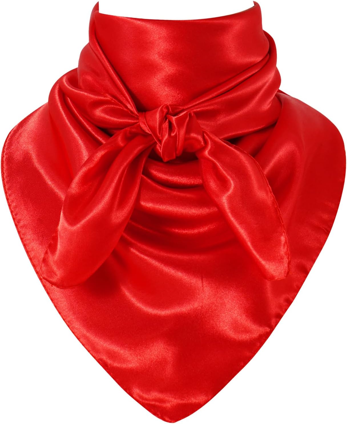 GERINLY Solid Color Wild Rag, Pure Cowboy Bandanas 35 Inch, Bolo Scarf for Men Women