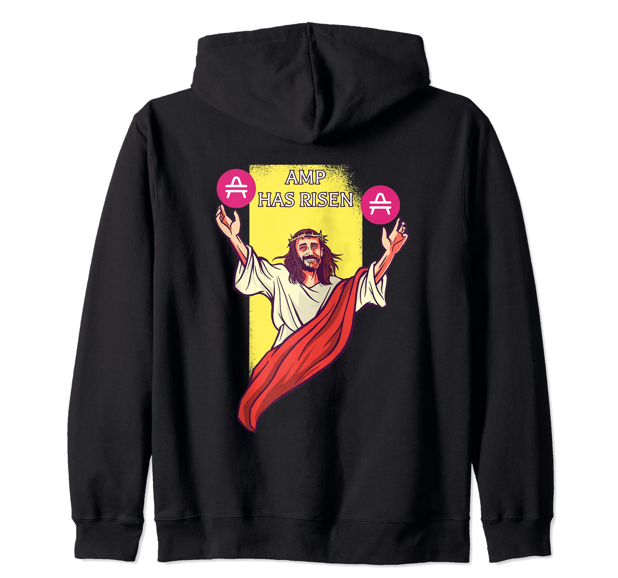 AMP Crypto ha resucitado divertido criptomoneda Jesús Sudadera con Capucha  : Amazon.es: Moda