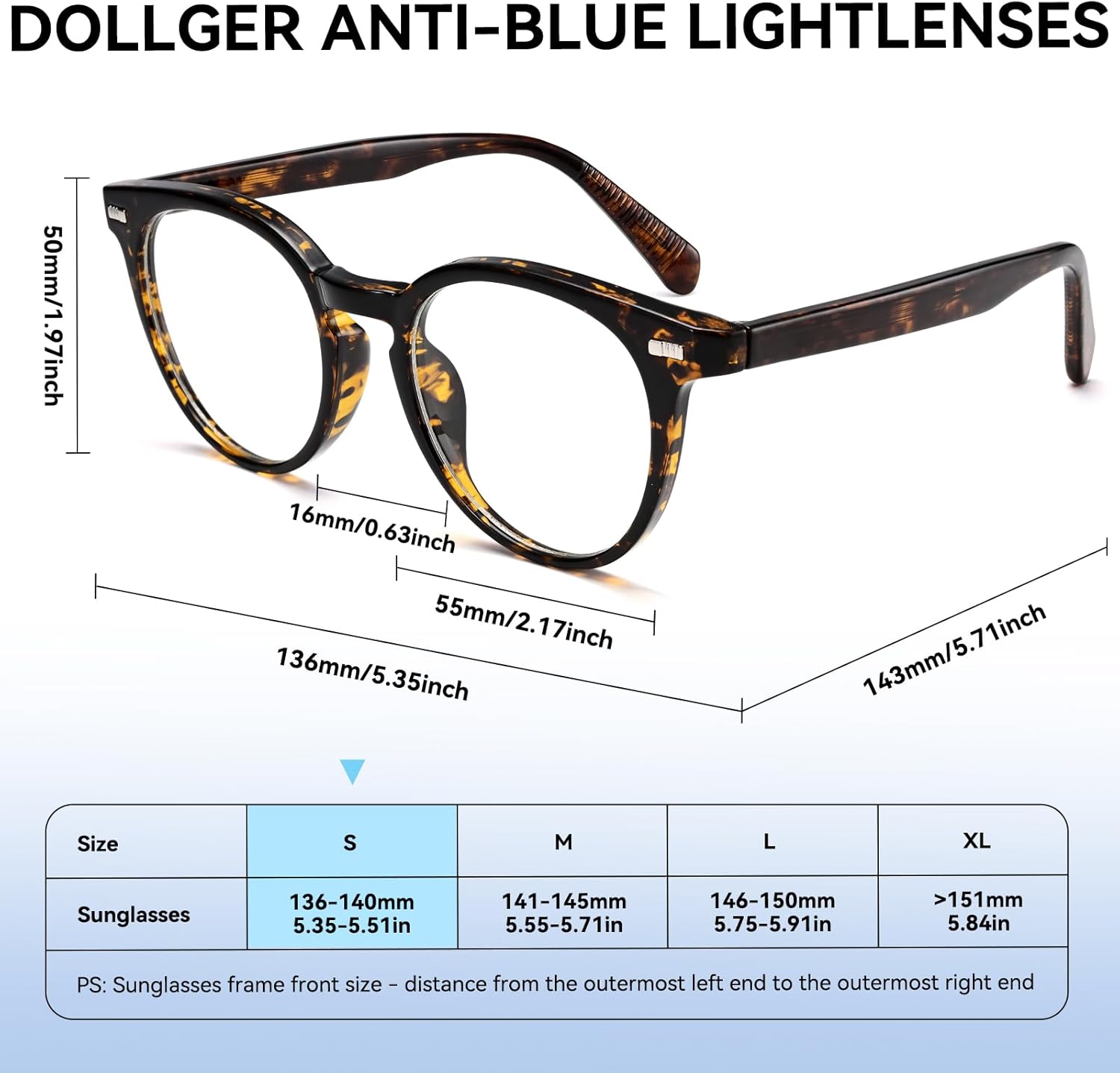 Dollger Women Round Blue Light Blocking Glasses Men Retro Computer Gaming Eyeglasses Anti-Eyestrain - Image 4
