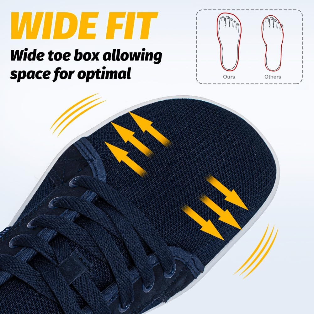 HOBIBEAR Womens Mens Minimalist Barefoot Shoes | Zero Drop | Wide Width Fashion Sneaker - Image 2