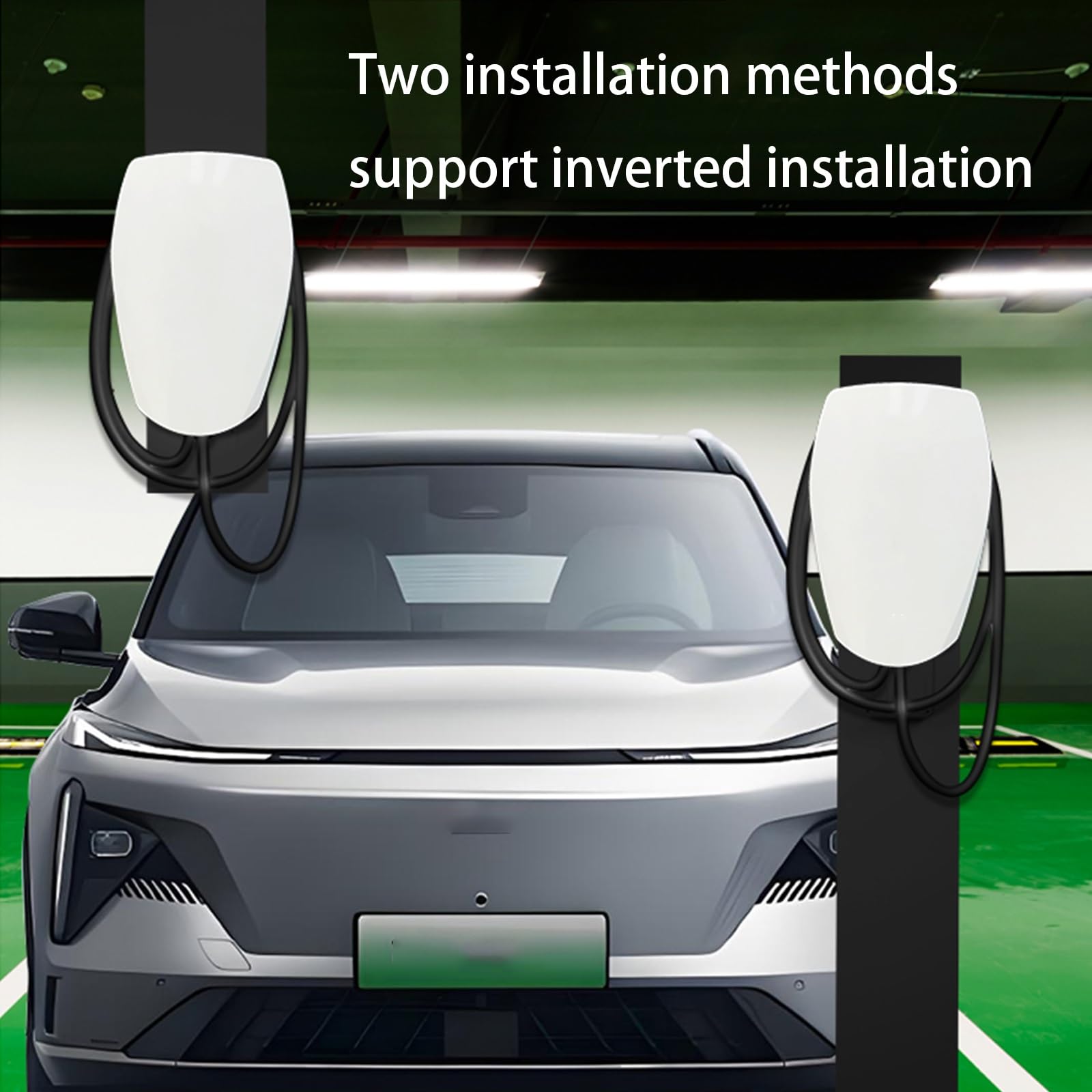 Poteau Support Pour Borne De Recharge Voiture Électrique - Socle Solide Acier Galvanisé - Installation Facile Garage & Parking - 4