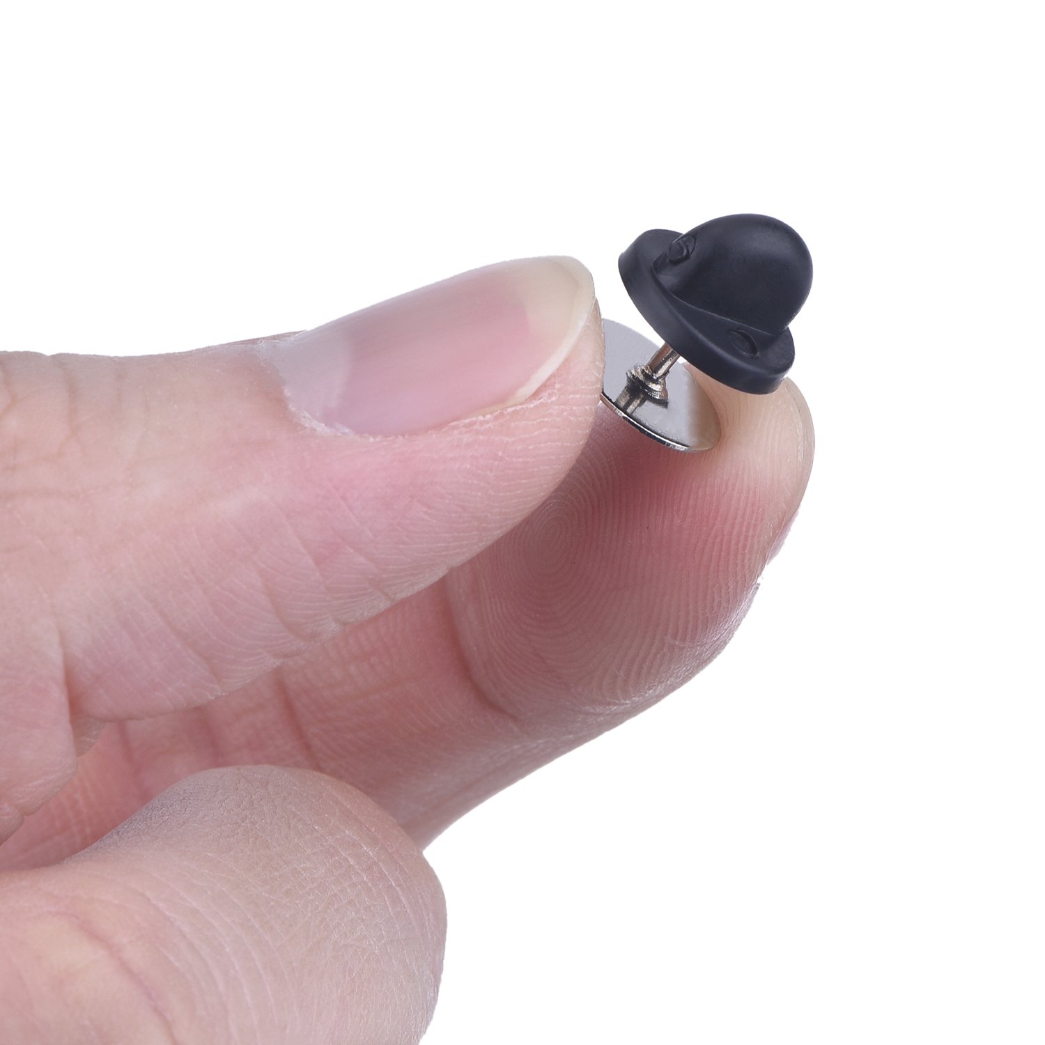 EBOOT 50 Pair Rubber Pin Backs Butterfly Clutch Pin Tie Tacks Blank Pins Holder Tie Tacks Keepers for Craft Making - Image 5