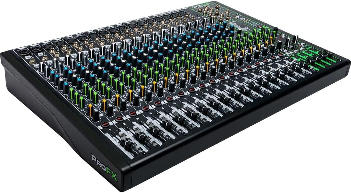 Mackie ProFX22v3 22-Channel Professional Analog Mixer with USB, Onyx Mic Preamps and GigFX Effects Engine