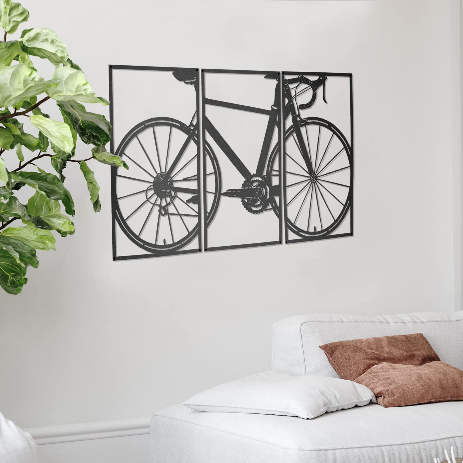 PLBSE Metalen tinnen bord mountainbike bos nacht rit rustieke decor