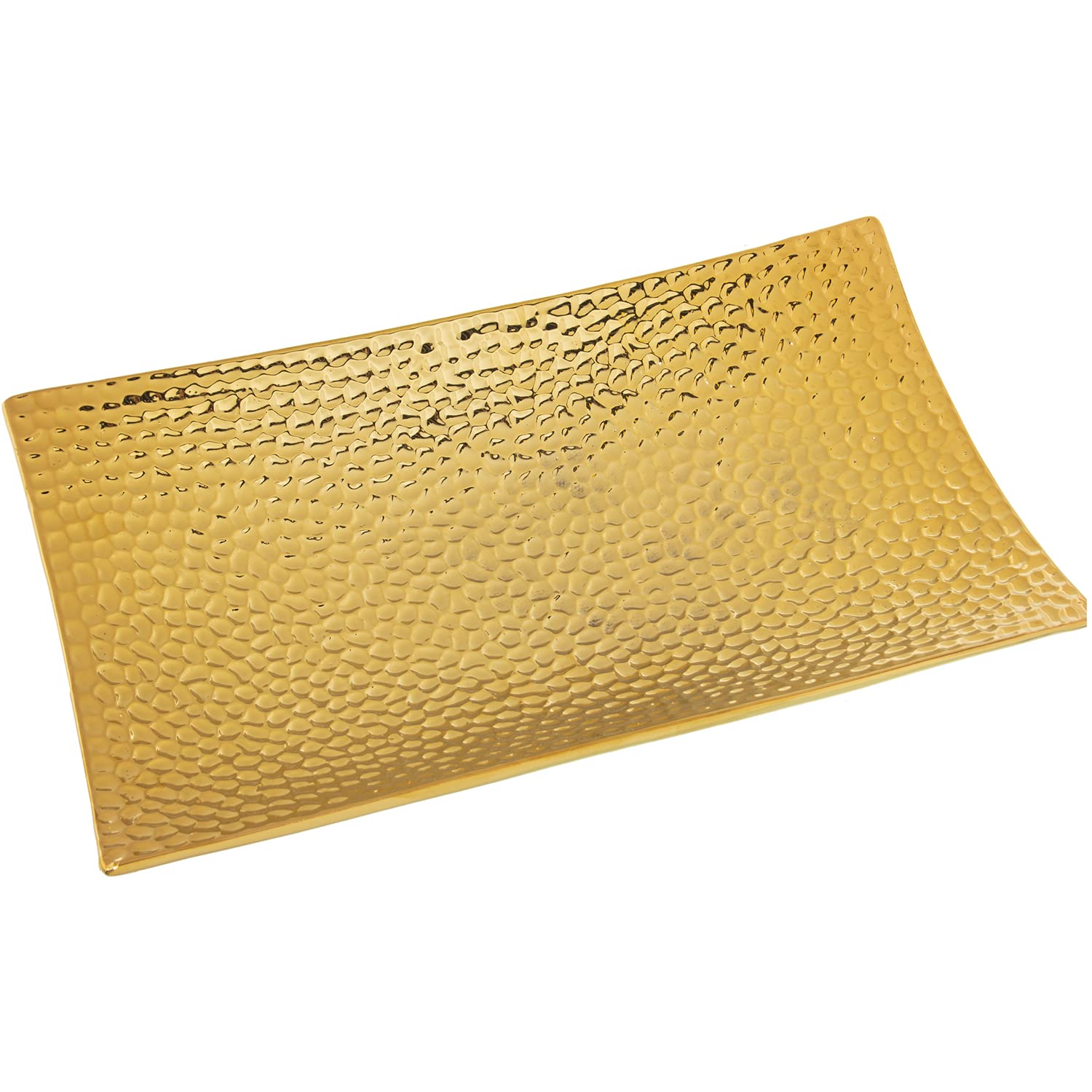Coupe en céramique dorée 40x24x8cm pour une table de fête élégante