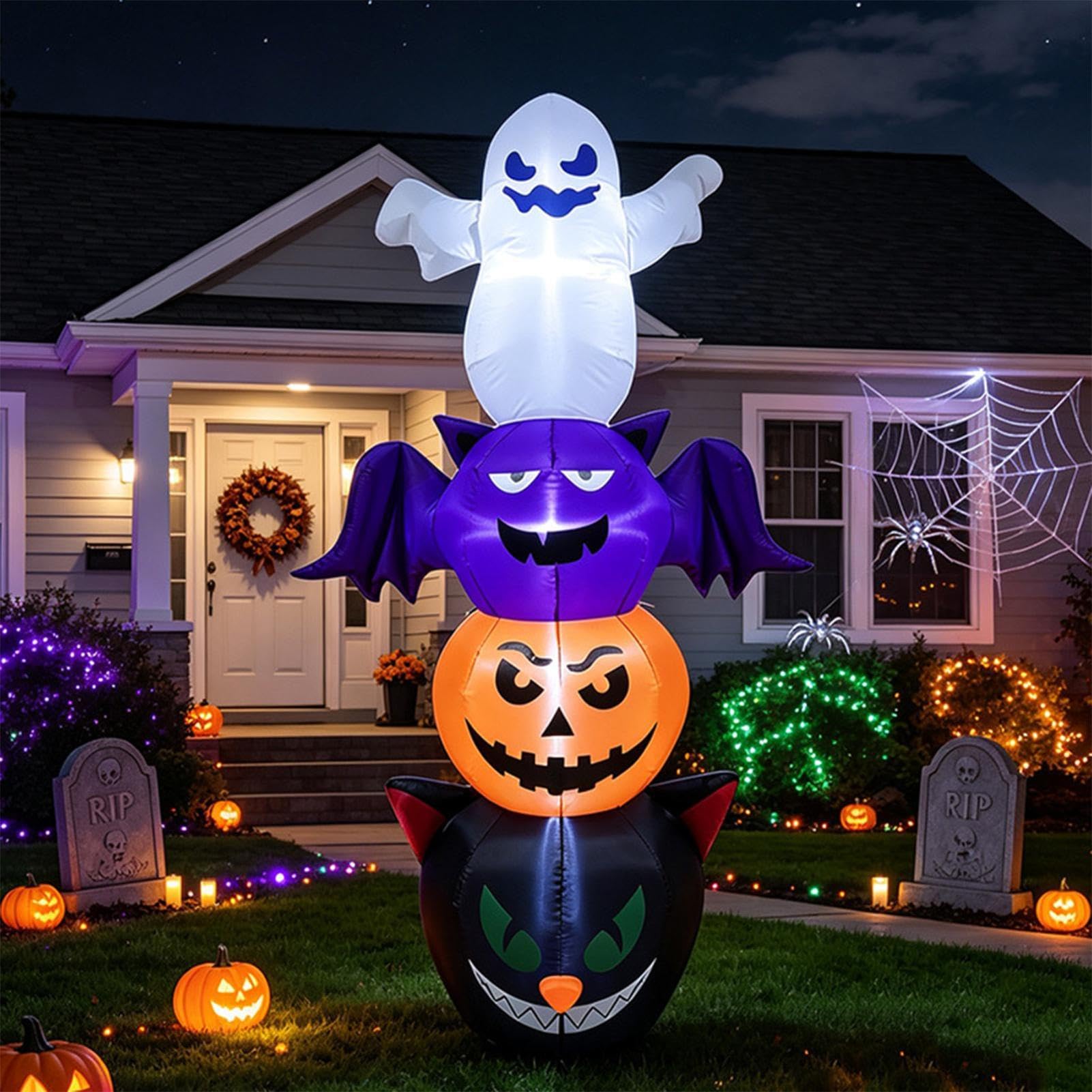 Nadmuchiwana figurka na Halloween, 1,8 m, wodoszczelna, LED