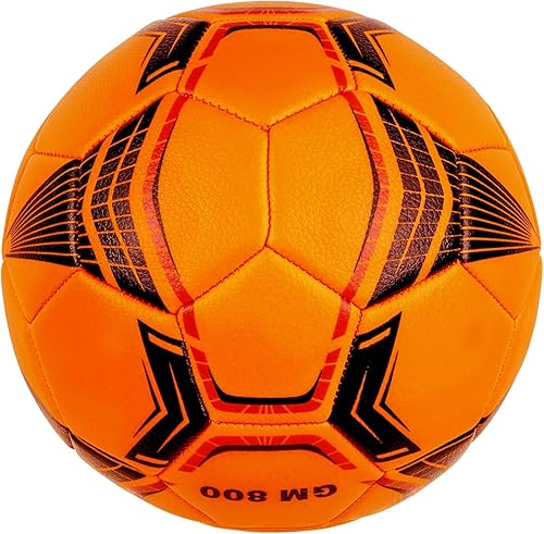 Miniatura 1 de Linkidea Balón de fútbol sala de entrenamiento tamaño 4, pelota de fútbol interior de rebote bajo (naranja)