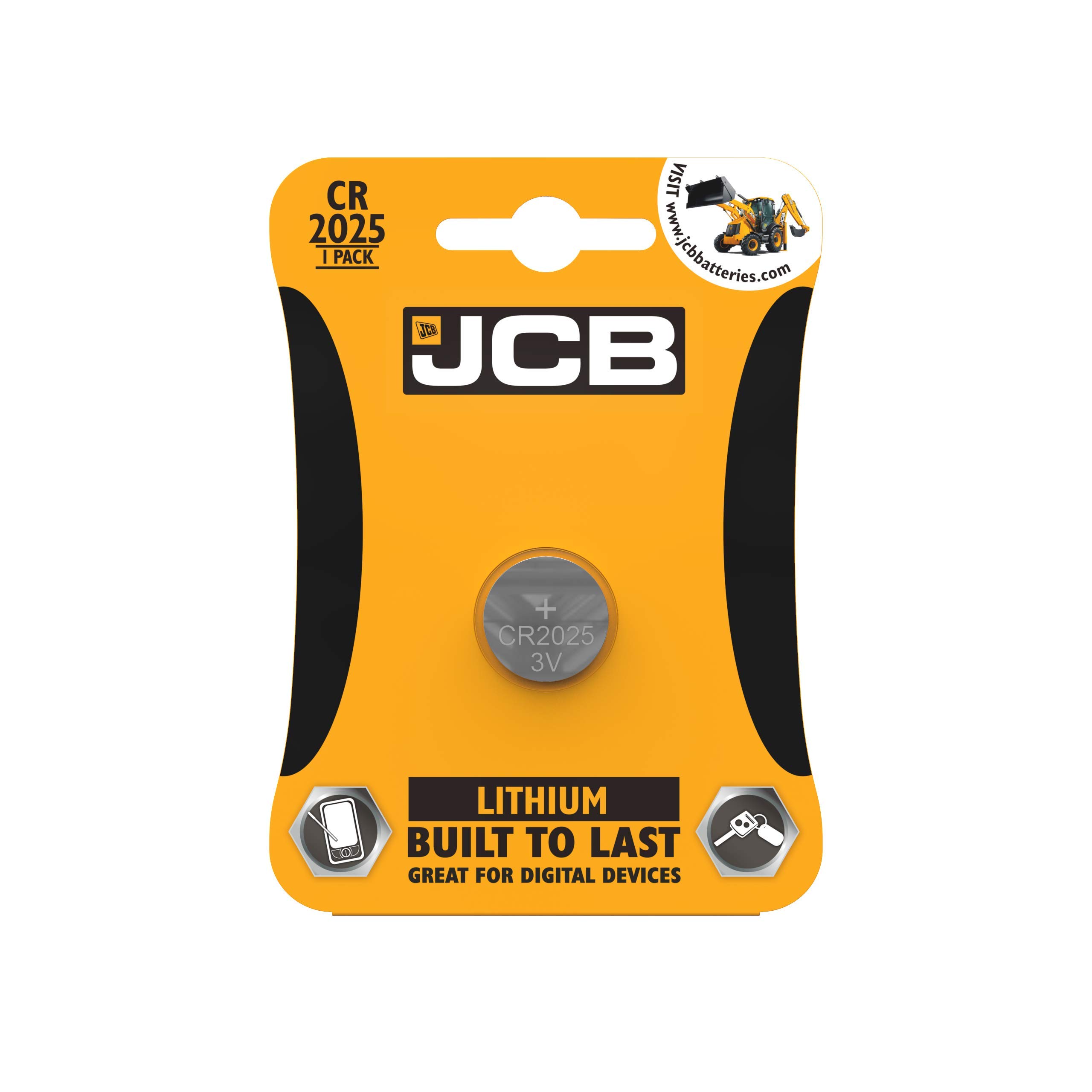 Jcb Multi-Colour S5346 Cr2025 Lithium Coin Cell Battery - Pack Of Size 1