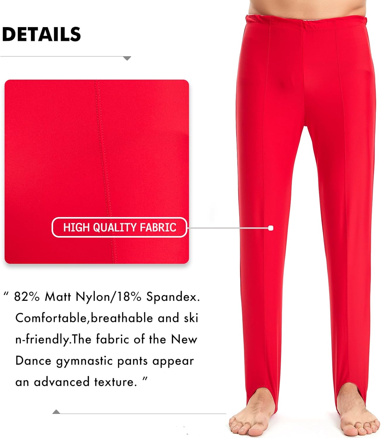 Miniatura 5 de Pantalones de gimnasia para hombre y niño, leotardo para bailar, yoga, práctica atlética.