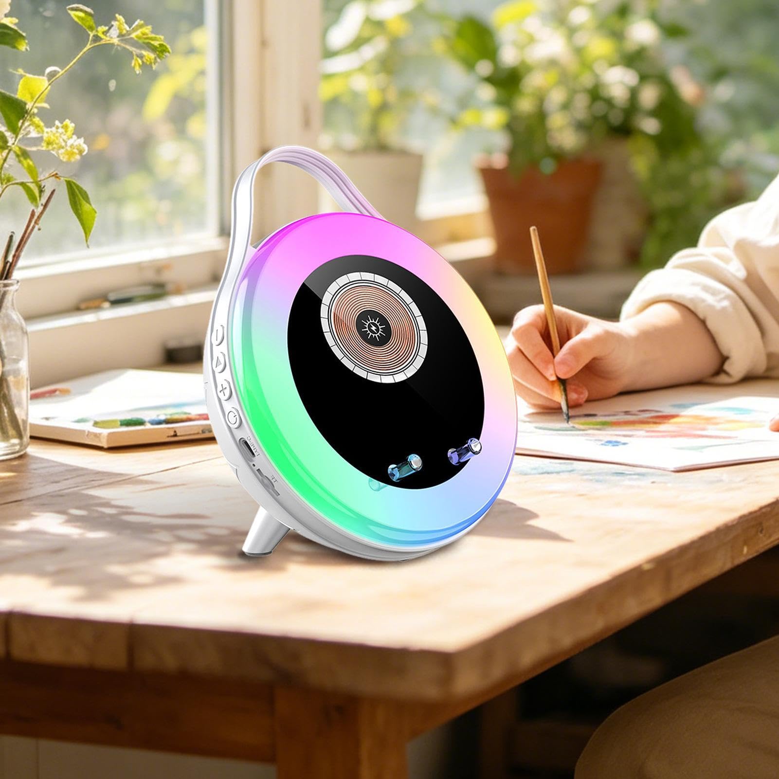 Głośnik indukcyjny RGB Smartfonowy Wzmacniacz Dźwięku Uchwyt