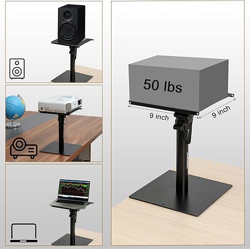 Miniatura 4 de Juego de 2 soportes de altavoz para monitor de estudio de escritorio
