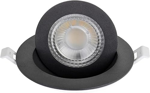 Miniatura 8 de YUURTA Luz LED de cardán de 4 pulgadas, 9 W, seleccionable a color, 3000 K4000 K5000 K, clasificación húmeda, 120 V, 900 lm, iluminación empotrada