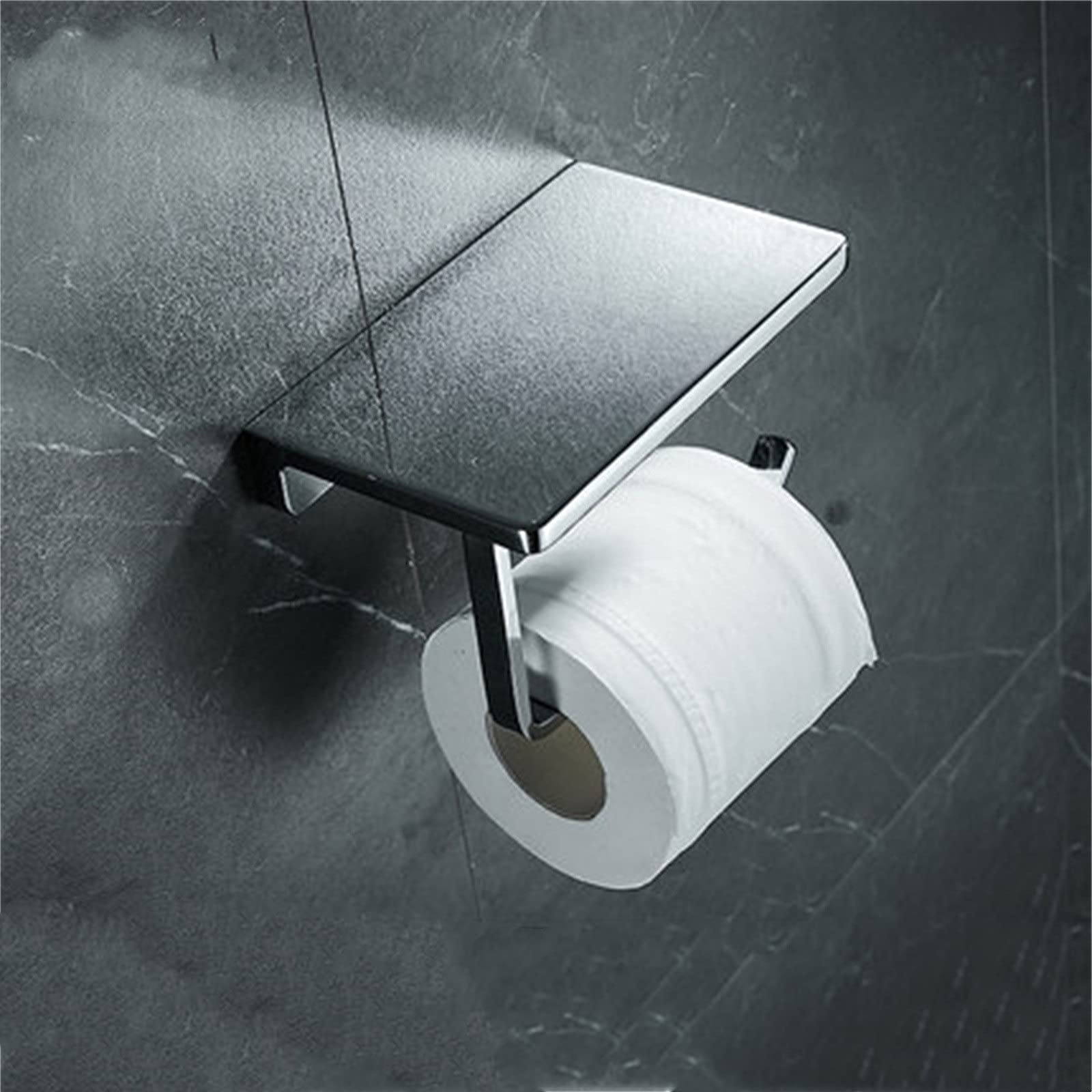 Portarrollos de Papel de Cocina Portarrollos de Papel higiénico Teléfono móvil Toalla Caja Colgante para Cocina Baño y Aseo(Schwarz)
