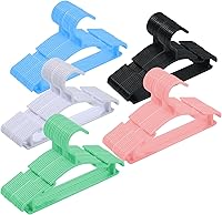 Vista 8 de Paquete de 100 perchas azules para ropa de bebé, perchas de plástico para niños para armario, niño pequeño, bebé, niño, recién nacido, perchas