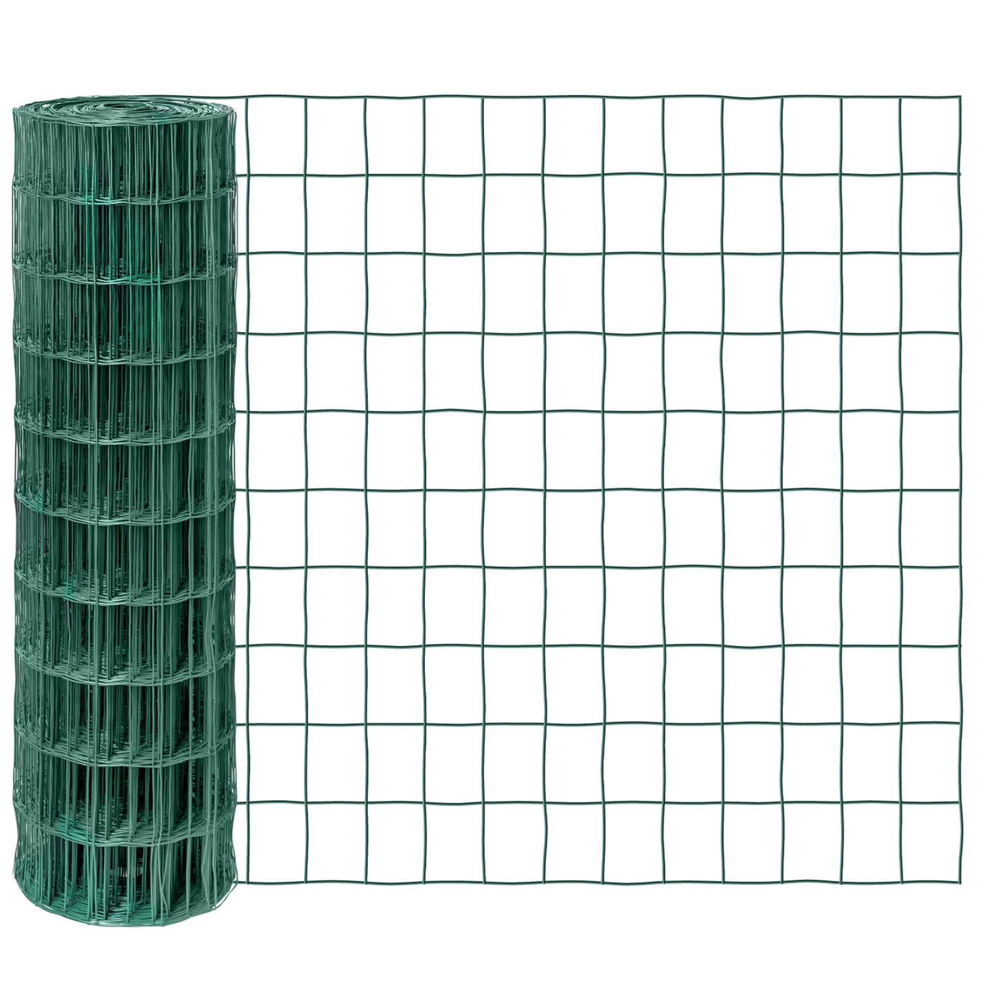 VOSS.garden 25m Gitterzaun 100cm Premium Maschendrahtzaun 100x75mm Gartenzaun Grün Wetterfest Punktgeschweißt