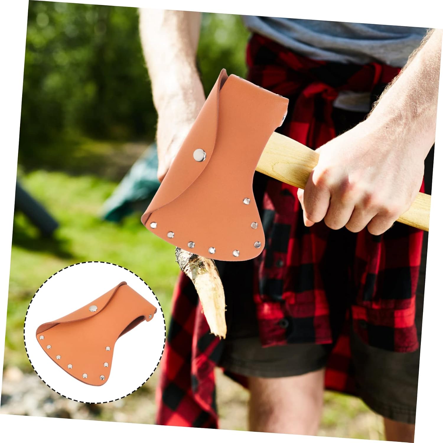 Hatchet Protective Cover Outdoor Camping Axe Sleeve Heavy Duty Leather