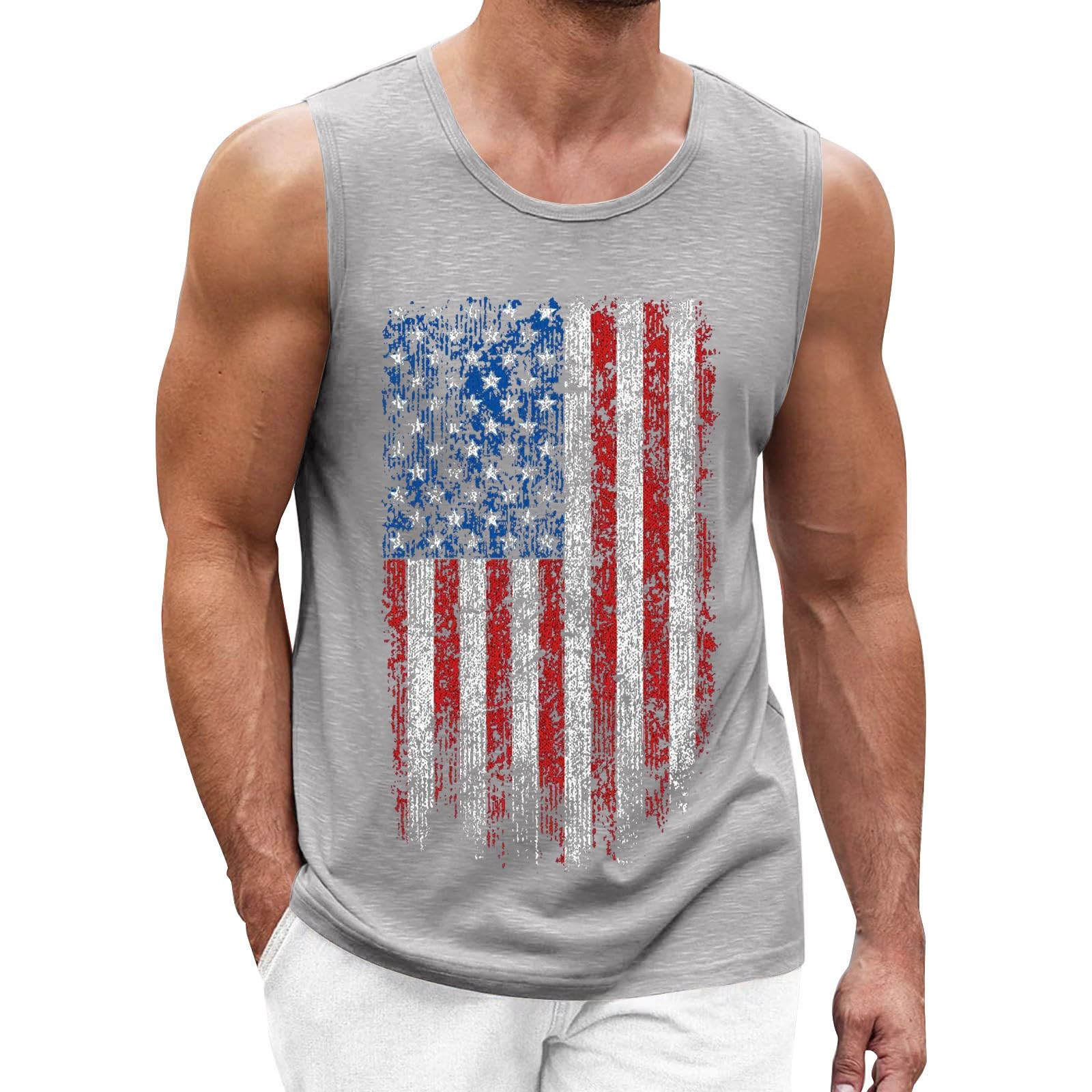 Workout Tank Tops for Men Day Digital Print Casual Holiday Street Hipsters Sleeveless Tank Top Tank Tops Men Top