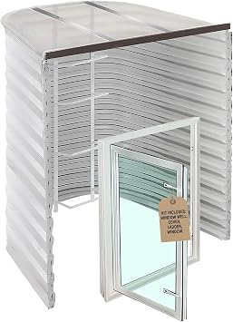 Egress Window Well Kit, White, 55x36x60, 31x40 Window